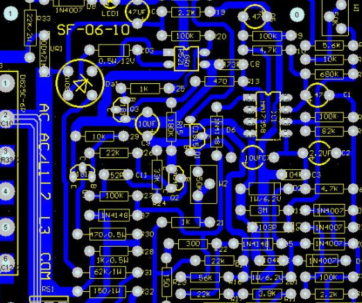 PCB layout, component placement order and wiring method